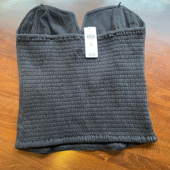 Anthropologie NWT bustier top with boning; smocked back, XS & M but runs large - Picture 13 of 16